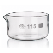 Glass Crystallizing Dish, Simax 크리스탈 라이징 디쉬, with Spout