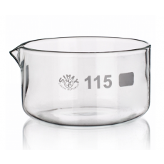 Glass Crystallizing Dish, Simax 크리스탈 라이징 디쉬, with Spout