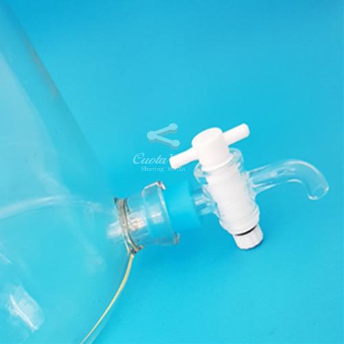 콕크부 하구병 (Bottle, Aspirator, with glass stopper & teflon stopcock) 5L~20L