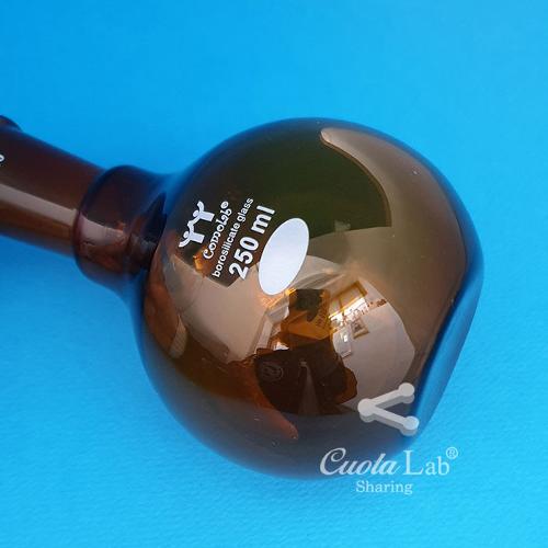 죠인트 갈색 평플라스크 Amber boro3.3 glass original CUAF0127