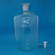 콕크부 하구병 (Bottle, Aspirator, with glass stopper & teflon stopcock) 5L~20L