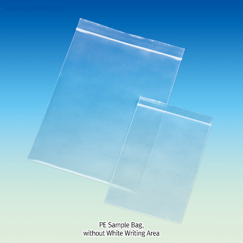 SciLab® Polyethylene Sample Bag, with Zipper, up to 50×h70cmThick-0.07 or 0.08mm, PE 샘플백, 지퍼식