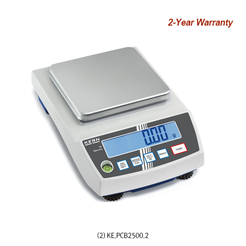 Kern® [d] 1 & 10mg, max.350 & 2,500g Standard Precision Lab Balance, Compact, with Pcs. CountingWith Pre-Tare & Recipe Function, Freely Programmable Weighing Unit, 표준형 정밀 바란스, 계수계 겸용