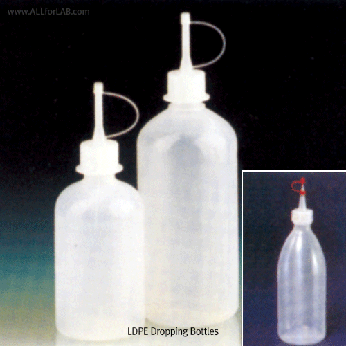VITLAB® 10~1,000㎖ LDPE Dispensing / Dropping BottleWith Screwcap & Dispensing Tip-cap, -50℃+80/90℃ Stable, <Germany-made>, LDPE 분주/드로핑 바틀