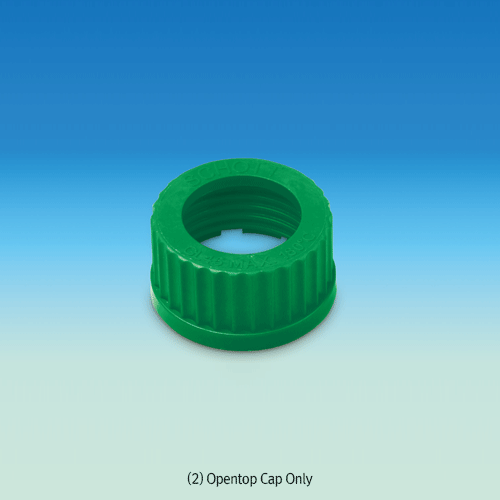 Piercing / Sealing Opentop GL Cap, Septa and Sealing-Ring(Gasket), DIN GL14~GL45For All Standard GL Screw Necks of Bottle·Tube·Vessel, Autoclavable, 피어싱 오픈캡·샙타·실링 링(가스켓)