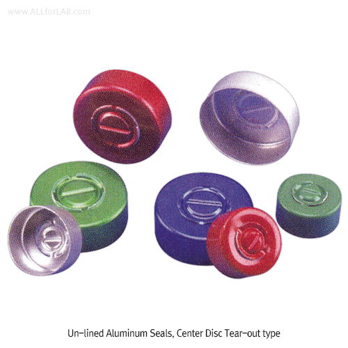 Wheaton® Un-lined Aluminum Seal, ASTM·FDA·USP·ISO, 알루미늄 씰, 셉타/스토퍼는 별도