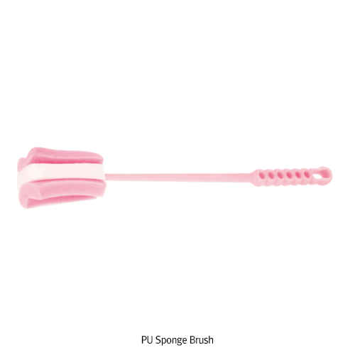 PU Sponge Brush, for Bottles, with Easy Grip PP HandleIdeal for Cleaning Bottom & Shoulders of Bottles, 국산 바틀 브러쉬, 폴리우레탄 솔