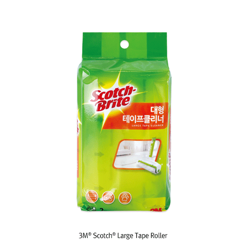 3M® Scotch® Large Tape Roller, T-type & Refill, w160mm×L8m RollerIdeal for Bed·Clothes·Car·Sofa·Carpet·Hair·Fur, 대형 테이프 클리너