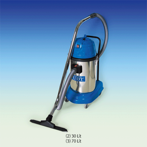 Wet/Dry Vacuum Cleaner, High Impact Stainless Body, 15·30·70 LitIdeal for Office·Laboratory·Industry, 220V / 60Hz, 진공청소기