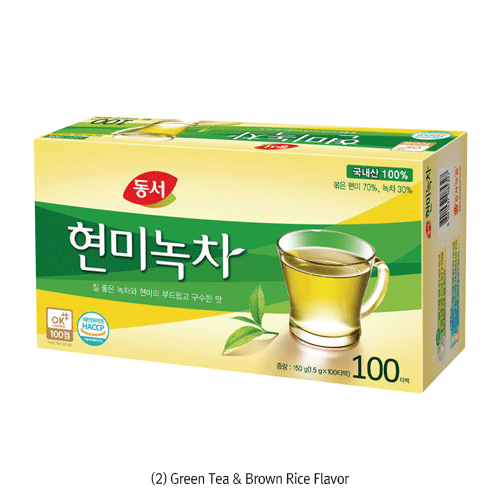 Dongsuh® Traditional Tea, Solomon’s Seal Tea·Green Tea & Brown Rice, Easy Tea BagHealthy Drink, Deep Taste & Scent, 둥글레차·현미녹차