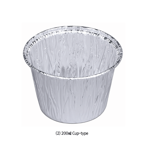 Lotte® Disposable Multi-use Aluminum Dish & Cup, Ultra-light Aluminum, 45㎖~300㎖Ideal for Foodstuff, Heat-resisting, Conductivity, Non-toxic, <Korea-made>, 일회용 알루미늄 디쉬와 컵