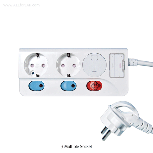 Winners® 1.5 ~10m Power Saving Multiple Socket-outlet, with Earth-type, AC 250V, 15AWith Individual Power Switch & Power Down Function, Heat-Resistant, Polycarbonate/ABS, 절전 멀티탭(접지)