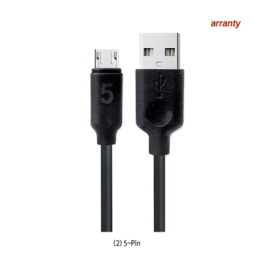 Data & Quick Charge USB Cable, with 2m Long Cable Length, Output 5V/2.0AIdeal for Use in Vehicles and Homes, 고속충전 USB 데이터케이블
