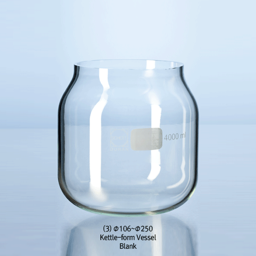 DURAN® Blanks, for Reaction Flask / Vessel, Boro-glass 3.3, Φ65~Φ305mmΦ65~Φ305mm까지의 2중 반응조용 반제품, 반응조(하부) 플라스크 제조용