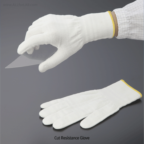 Cut Resistance Glove, PU(Polyurethane) Palm Coated or not, White, Length 215~235mmIdeal for Handling Sharp, Cut Resistance Level 5, According to EN388 Standard, 절단방지 장갑