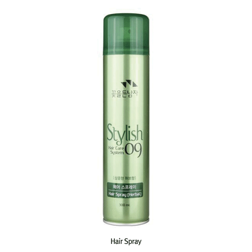 Hair Spray, Strong, Long-lasting, Reshapeable, Herb Scent, 300㎖, 꽃을든남자 헤어스프레이