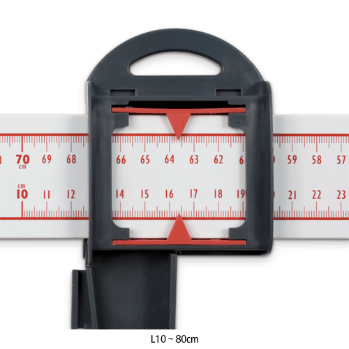 Kern® [d] 1mm, L10~80cm Portable Baby Height Measuring Rod/RulerIdeal for Medical Diagnostics, with Large Guide Surfaces, 눈금이동형 아기용 신장계