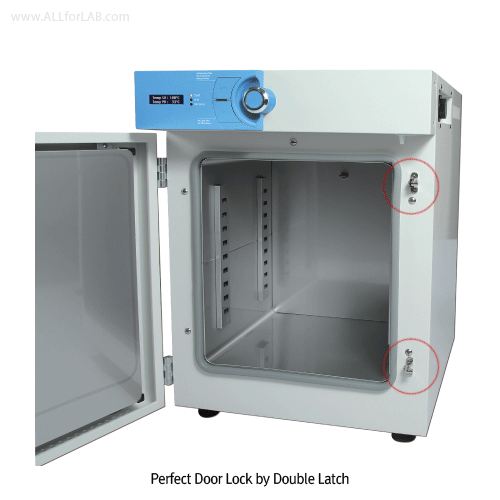 SciLab® Forced-air Drying Oven “WiseVen® SFO”, 3-Side Heating Zone, 50·105·155·305 Lit, up to 250℃, ±0.3℃With Wire Shelves, Digital PID Control, Jog-Dial & Push Button, Digital LCD, with Back-light, Pre-Heating Zone, Certi. & Traceability강제 순환식 정밀 건조기/오븐,