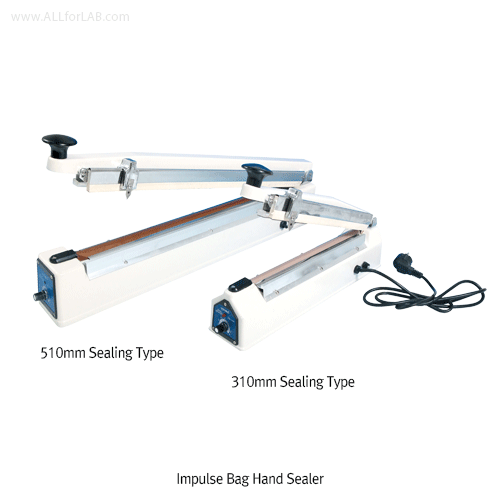 Lovero® Impulse Bag Hand Sealer, with Cutter, up to 310 & 510mm SealingWith Sealing-width 2mm, Good for PE·PP Packing Roll, 수동 비닐접착기