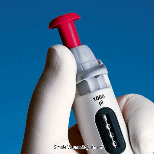 VITLAB® PREMIUM Variable Micro- & Macro-Pipettes, with Calibration Function, 0.5㎕~1000㎕, 5 & 10㎖With Ergonomic Shape and Simple Operation, 프리미엄 가변형 마이크로- & 매크로- 피펫