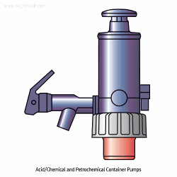 Burkle® Acid/Chemical and Petrochemical Container Pump, with 3Flexi-plugs, 8Lit/min.For Φ49~60mm Mouth Containers, Immers Tube-adjustable, <Germany-made>, 애시드 & 케미컬 펌프