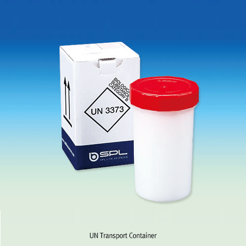 UN Transport Container, PP, 1000㎖, Secondary Container Including Absorbent·Cushioning Material·LabelsFor Safe Transport of Pathogenic Organisms & Clinical Specimens, 유엔 수송 용기, 스왑튜브 수송용