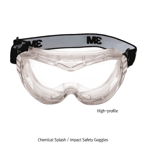 3M® Chemical Splash / Impact Safety Goggle & OTG Spectacle, Fit Well Over Glasses/Eyeware, Coated Clear PC LensWith Ventilation System(except OTG Spectacle), Anti-Fog·Scratch·UV 99.9%, 안경위에 겹쳐쓸수있는 다용도 보안경