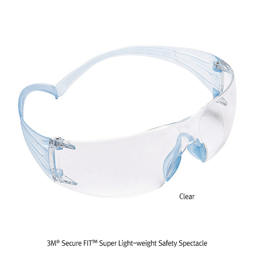3M® Secure FITTM Super Light-weight Safety Spectacle, PC Lens Coated, Comportable Fit, 19gIdeal for Wraparound Protection, Anti-Fog·Scratch·UVA & UVB 99.9%, 초경량 보안경