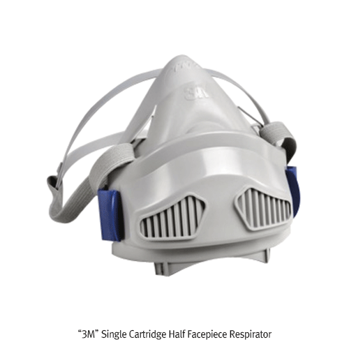 3M® “7771” & “7772” Single Cartridge Half Facepiece Respirator & Filter, For Reliable & Convenient Respiratory ProtectionUsed with 7744 Series Filters, Lightweight, Silicone, Reusable, 단구형 방독 호흡보호구 및 방진 필터