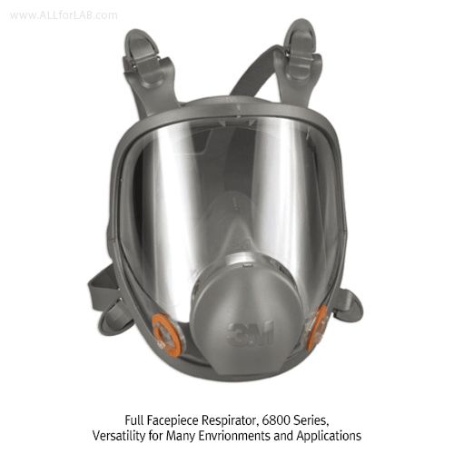 3M® Full Facepiece Respirator, Reusable, Silicone Faceseal and Nose Cup, Wide Field of ViewWith Cool Flow® Valve, Direct Connection Cartridge, Can be Used with Filters & Cartridges, 호흡보호구