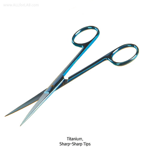 Bochem® Dressing Scissors, Rustproof Stainless-steel & Titanium, L130~160mmWith 3-type Tips, Straight, Finished Surface, 연구용 가위