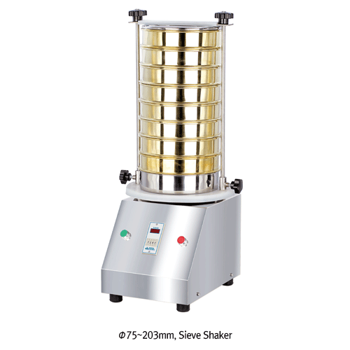 DAIHAN® Digital Vibrating Sieve Shaker, for up to 8-layer Φ75/203mm Test SieveIdeal for Sieving·Classifying·Filtering, CE Certified, without Sieves, 시브쉐이커, 최대 8단, 표준망체 별도구매