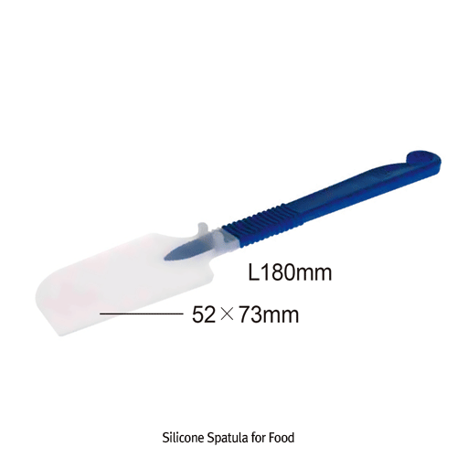 Silicone Spatula for Food, Non-toxic, PP Handle, AutoclavableWith Thin-Head, Length 180mm, 다용도 실리콘 스패츌러(주걱), 식품용에 적합