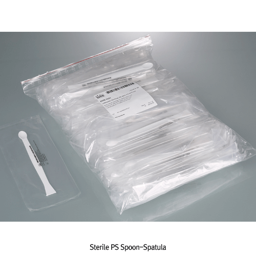 Burkle® PS Spoon-Spatula, Individual Packed in Clean Room, 0.5㎖, Sterile & Non-sterileFor Measuring or Transferring Small Amounts, -10℃+70/80℃, <Germany-made>, PS 스푼 스패츌러
