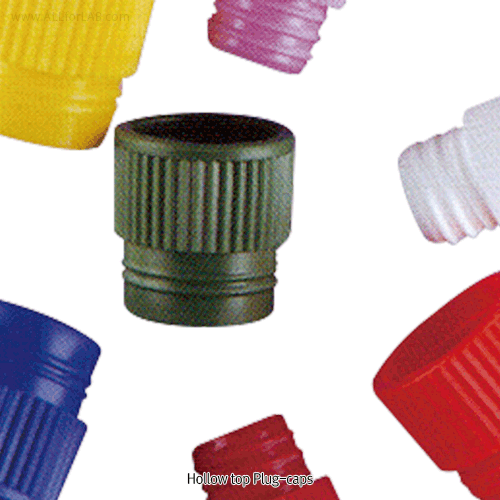 Optional PE Cap / Stopper, Flange·Hollow Top Plug·Thumb·Universal-Caps, for O.D 11~17mmFor Centrifuge·Culture·Test-Tubes, -50℃+80/90℃, PE 캡 / 스토퍼