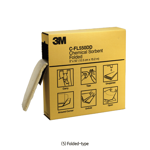 3M® Chemical Sorbents, for Hazardous Spill Control, Provide High Absorption CapacitySuitable for Absorbing Chemical Liquids, Convenient, Raid to Deploy, 케미컬 흡착재
