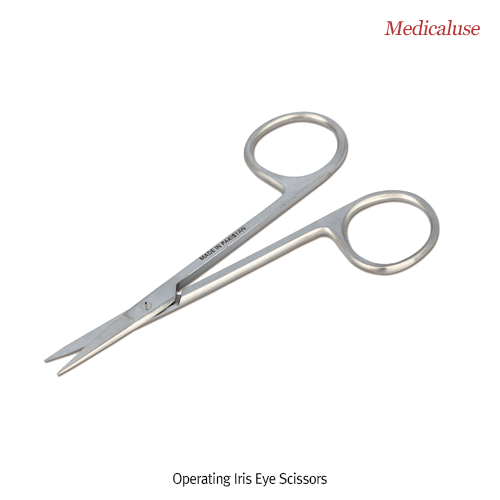 Operating Iris Eye Scissors, Stainless-steel 420, L110mm, Medicaluse<br>With Sharp-Sharp Tip, Very Delicate, 수술용 아이리스 가위, 의료용, 비부식