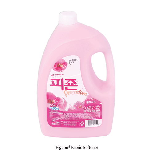 Pigeon® Fabric Softener, Pink Rose Aroma, Dermatology Tested, 2.5LitWith Flower Essence, Deodorizing effect, Prevention of fine dust, Non-stimulation, 피존 섬유 유연제, 핑크 로즈향