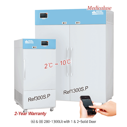 DAIHAN® 600 & 1300Lit (1) SMART Blood Bank Refrigerator “Ref-B” and (2) SMART Pharmaceutical Refrigerator “Ref-P” NEWWith Smart-Lab TM System, CFC-Free(R-404A), Dual Eva-defrost, 4 or 6 Fan, Forced-air, Class- Ⅰ & Ⅱ Medical Device(NIDS)With Drawer or Wire