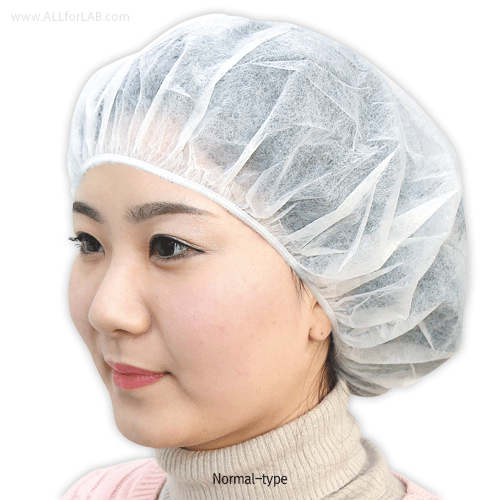 Guard Man® Non-woven Fabric Disposable Cap, Eco Friendly MaterialWith Soft Band, Premium / Normal-type, Free-size, White, 일회용 라운드 캡, 부드러운 밴드사용