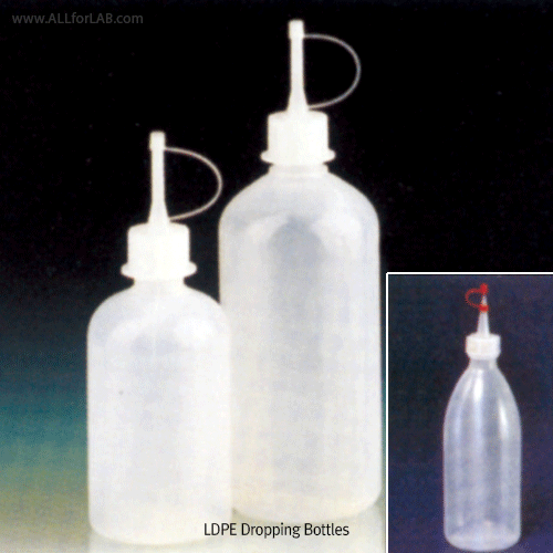 VITLAB® 10~1,000㎖ LDPE Dispensing / Dropping BottleWith Screwcap & Dispensing Tip-cap, -50℃+80/90℃ Stable, [ Germany-made ] , LDPE 분주/드로핑 바틀