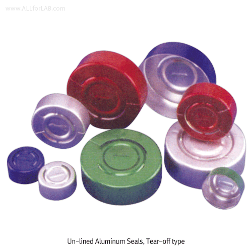 Wheaton®Un-lined Aluminum Seal, ASTM · FDA · USP ·ISO,알루미늄 씰, 셉타/스토퍼는 별도