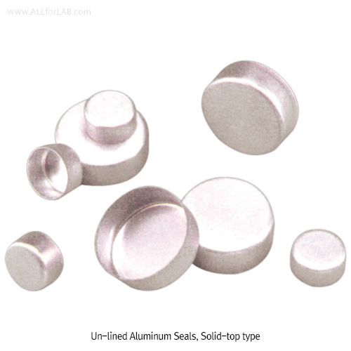 Wheaton®Un-lined Aluminum Seal, ASTM · FDA · USP ·ISO,알루미늄 씰, 셉타/스토퍼는 별도