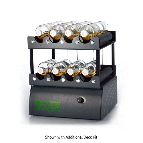 Wheaton® Mini Bottle Roller Culture Apparatus, Bench-top type, 4 Bottles per DeckFor Bottle(Φ38~60 mm), 3~45 rpm based on Φ38mm bottle, UL · CSA · CE, [ USA-made ] , 탁상용 ( 최소형 Bottle) 회전배양기