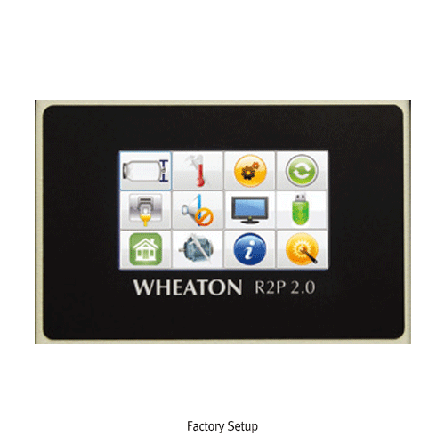 Wheaton® R 2 P TM 2.0 Roller Culture Apparatus, R 2 P 2.0 Control System, 1~11 Decks for 5~55 BottlesWith Top or Bottom Mounted Controller, 0.25~8.1/±0.01 rpm, Fixed / Removable DecksWith Advanced Color Touch Screen Interface, Belt Driven & Brushless DC M