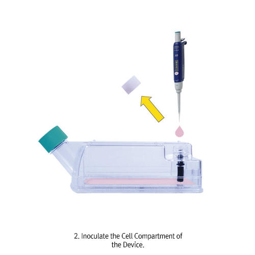 Wheaton® CELLine TM BioReactor Flask, In-Vivo type Cell Cultivation Device, Cost-efficient, Space Saving and StackableHigh Density Cell Cultivation(10 7 ~10 8 cells/㎖), 50~100 times High Product Concentration, Reduces Operation TimeFor Cell Line · Protein