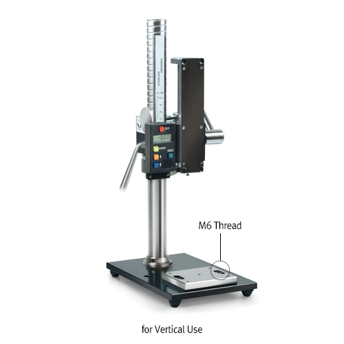 SAUTER® Manual Test Stand, f or Force Gauge up to 500N, with Digital Length MeasurementWith Large Base Plate, Force Gauge Not Included, 포스게이지용 스탠드, 게이지 별도