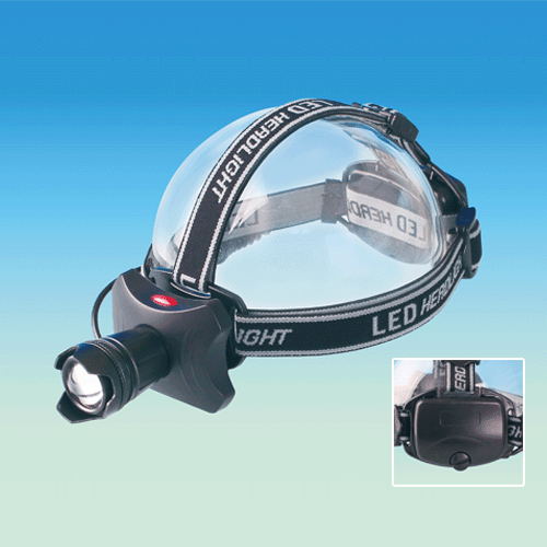 Head Lamp, Band-type, Ultralight, Adjustable Inclination, 3~5 Light Mode, 헤드 램프