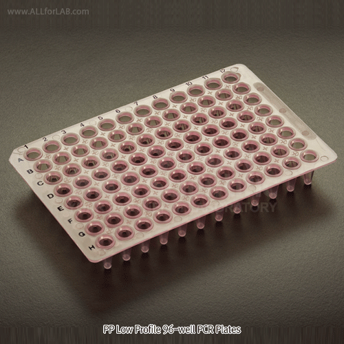 Amplate TM PP Low Profile 96-well PCR Plate, 0.1 ㎖ Tubes, with Black Alphanumeric Grid, - 196℃~+121℃With Ultrathin Wall, Certified RNase·DNase·Pyrogen·DNA-free, [ Canada-made ] , PCR 플레이트