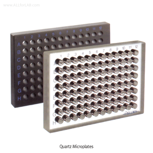 Hellma® Quartz 96-well Microplate, Highest Optical QualityFor High Resistance condition against Extreme Temp. and Aggressive Chemicals, 96-well 석영 마이크로 플레이트